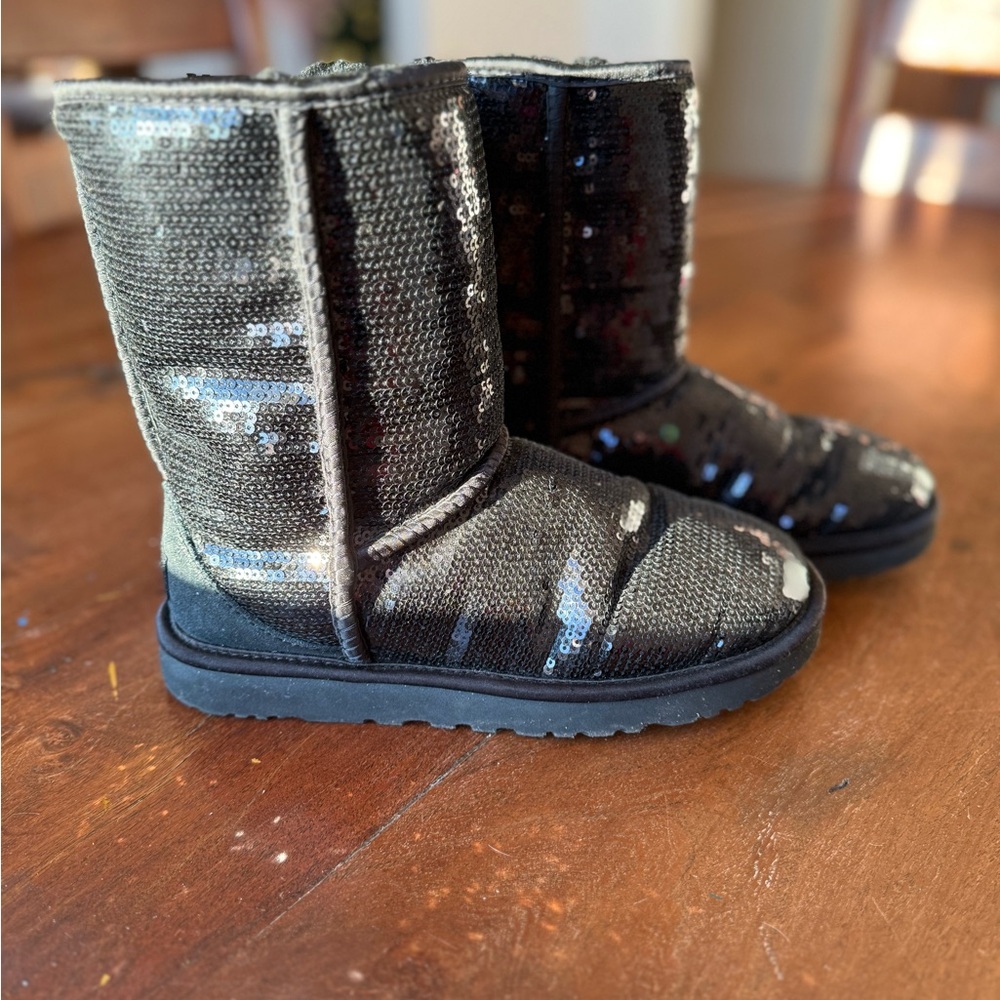 UGG Black Sequin Boots